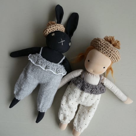 【別注】8月中旬までの発送　doll clothes （knit×beads）