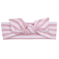 HEADHEADBAND POWDER STRIPE ヘッドバンド パウダーストライプ柄 桃色 ベビー～8歳サイズ 1001-S3-PSP