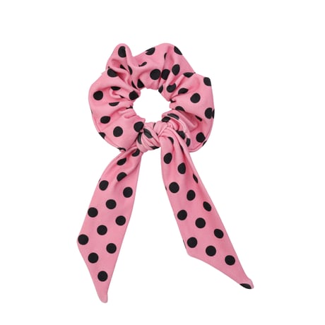 Instagram専用 SCRUNCHIE w/ TAIL テイル付き シュシュ 3003 コットンストレッチ素材