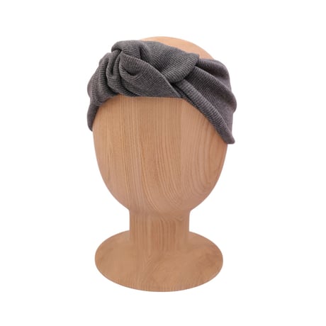 KNOT HEADBAND DARK GREY LINE ノット ヘッドバンド ライン ダークグレー柄 1003-F3-LGRY