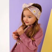 HEADBAND MISS DAISY  ヘッドバンド ミスデイジー柄 紫色 ベビー～8歳サイズ 1001-S3-MDS
