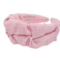 RIPPLE KATYUSHA 6cm MUSLIN POWDER リップル カチューシャ 6cm モスリン素材 パウダー 桃色 Fサイズ 2006-S3-MPW