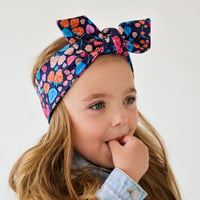 HEADBAND MALINKA ヘッドバンド マリンカ柄  青色 ベビー～8歳サイズ 1001-F3-MAL