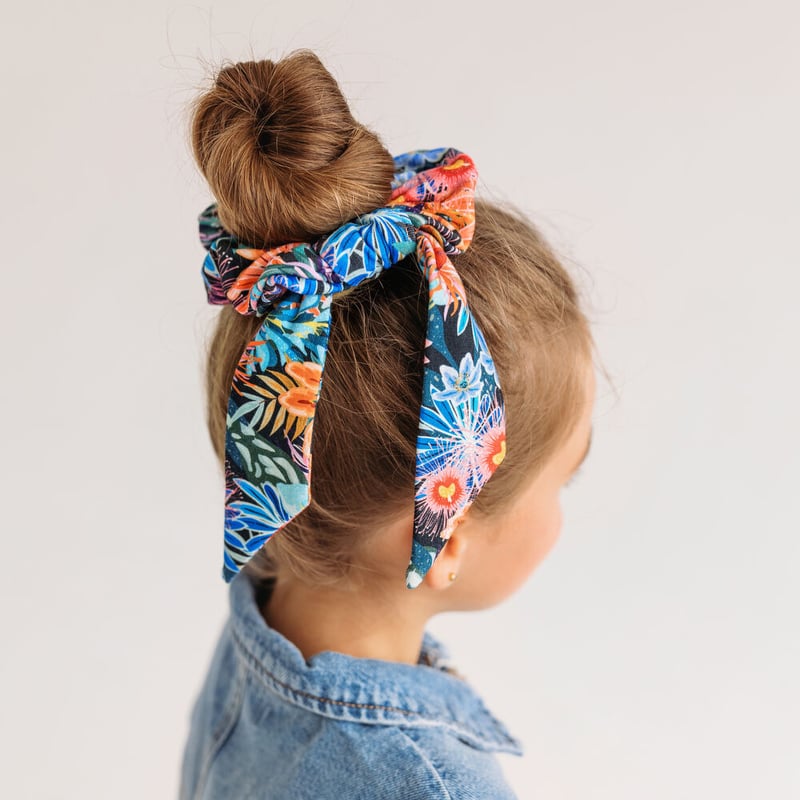 SCRUNCHIE w/TAIL RETRO テイル付き シュシュレトロ 3003-F3-RE