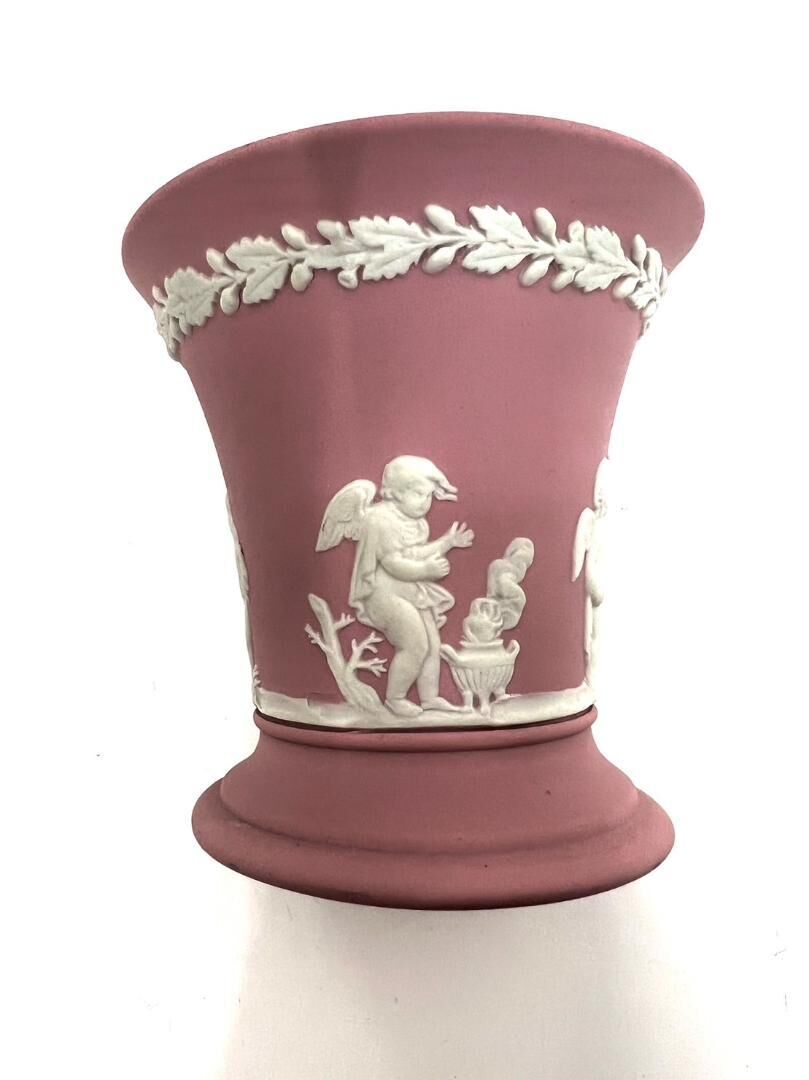 WEDGWOOD ウェッジウッド ジャスパー ライラックピンク フラワーベース