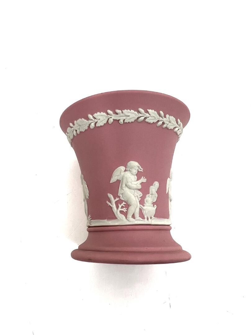 WEDGWOOD ウェッジウッド ジャスパー ライラックピンク フラワーベース