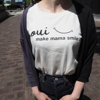 oui make mama smile summer T-shirt  全3色　WMサイズ ouimama