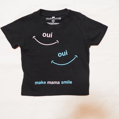 ouioui make mama smile KIDS T-shirt 全2色　80～120サイズ ouimama