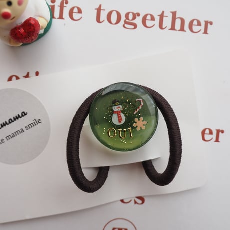 oui クリスマスヘアゴム