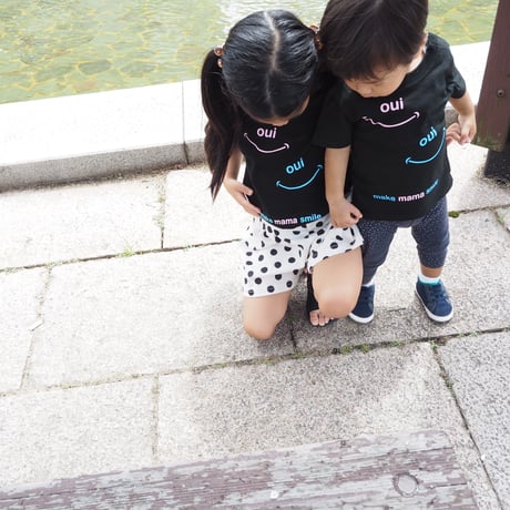 ouioui make mama smile KIDS T-shirt 全2色　80～120サイズ ouimama