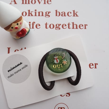 oui クリスマスヘアゴム