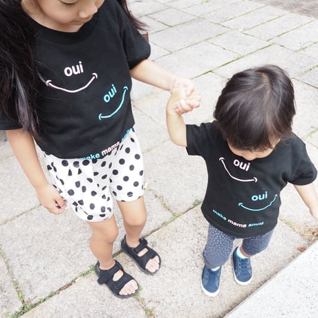 ouioui make mama smile KIDS T-shirt 全2色　80～120サイズ ouimama