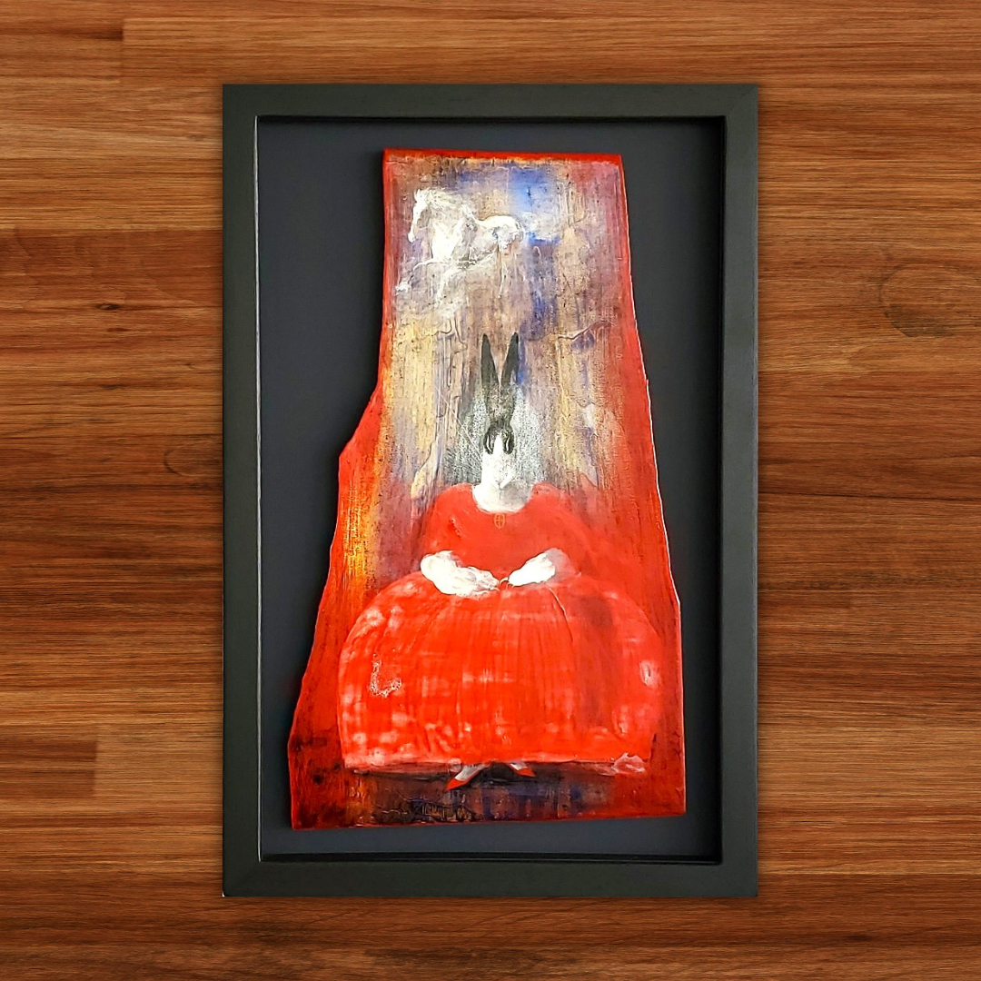 希少 レア 十時孝好 USAGI アクリル画 原画 1986年作 十時孝好 1986年