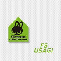 FSうさぎ ライトグリーン FSステッカー4枚