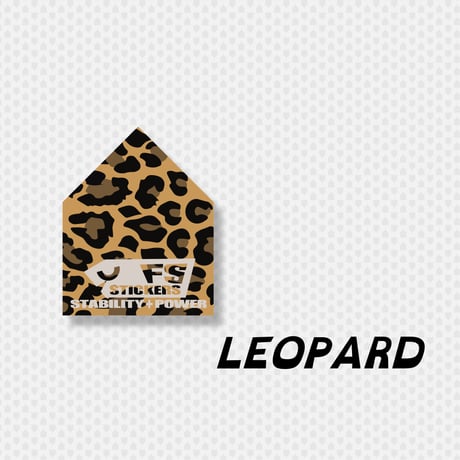 LEOPARD ヒョウ FSステッカー4枚