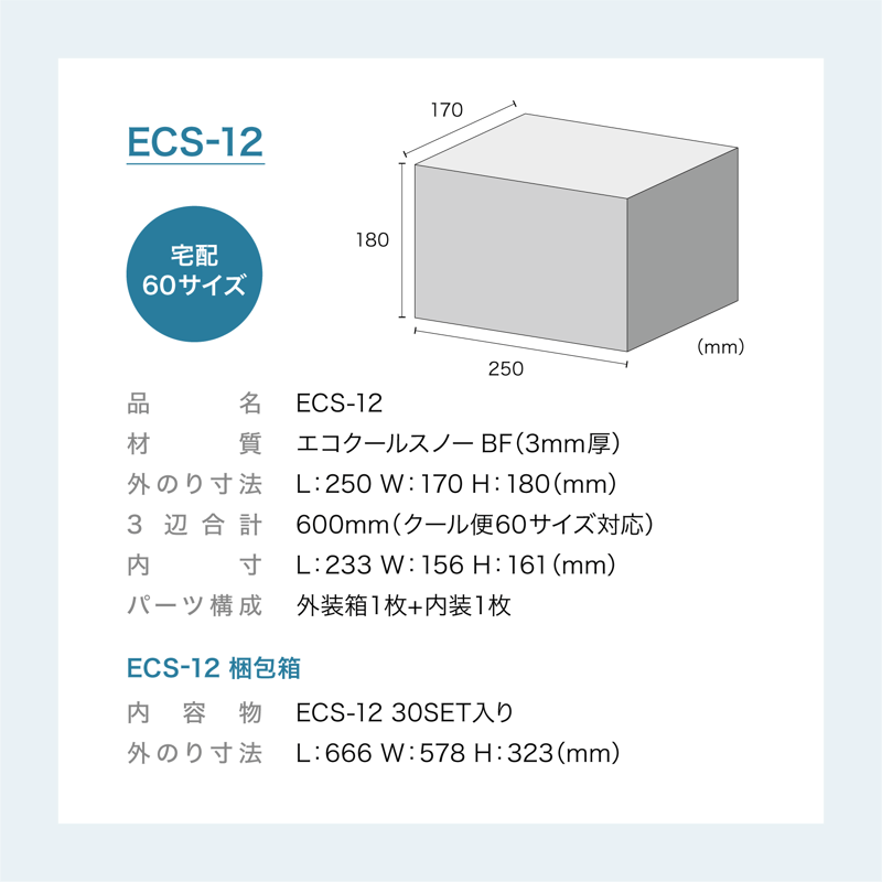 アイス専用保冷ボックス ECS-12（30ケース) | IZAK STORE