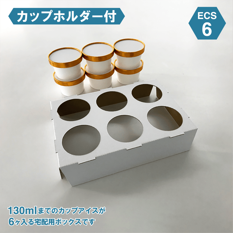 アイス専用保冷ボックス ECS-6（30ケース)（カップホルダー付） | IZAK