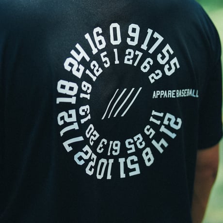 【予約販売】ALL APPARE circle Tシャツ ブラック "Engine"