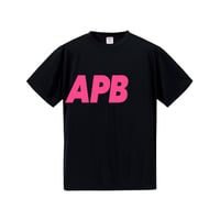 【予約販売】APB ビッグロゴTシャツ　ブラック×ピンク