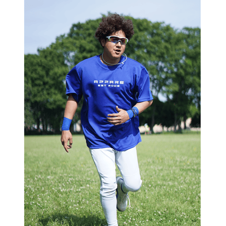 【予約販売】AP アウトになるな!! Tシャツ ブルー