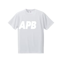 【予約販売】APB ビッグロゴTシャツ　ホワイト×ホワイト