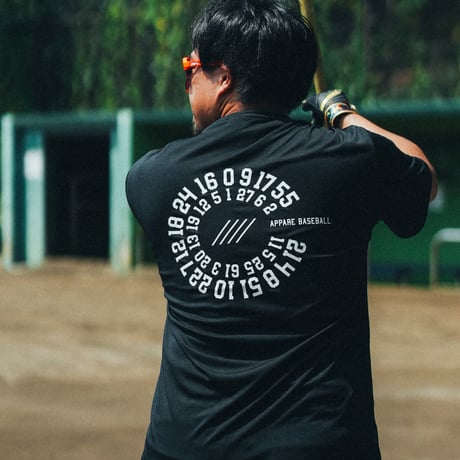 【予約販売】ALL APPARE circle Tシャツ ブラック "Engine"