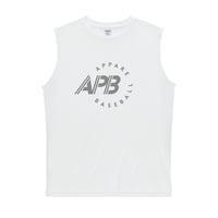 【予約販売】APB  ノースリーブシャツ ホワイト ”準備はできた…さあかかってこい”