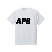 【予約販売】APB ビッグロゴTシャツ　ホワイト×ブラック