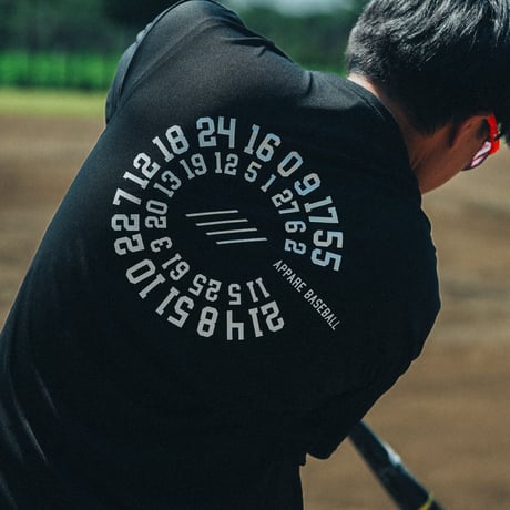 【予約販売】ALL APPARE circle Tシャツ ブラック "Engine"