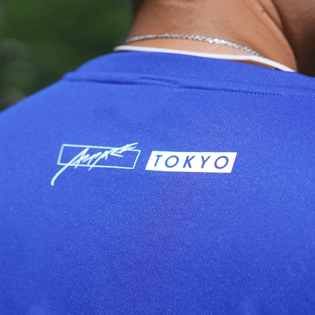 【予約販売】APドライTシャツ "LIFE WITH BASEBALL" ブルー