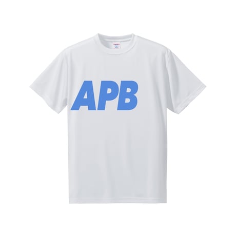 【予約販売】APB ビッグロゴTシャツ　ホワイト×ブルー