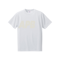 【予約販売】APB ビッグロゴTシャツ　ホワイト×アイボリー