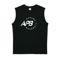 【予約販売】APB ノースリーブシャツ ブラック ”準備はできた…さあかかってこい”
