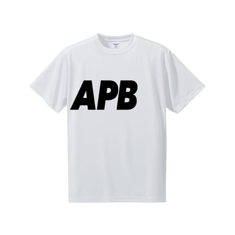 【予約販売】Jrサイズ APB ビッグロゴTシャツ　ホワイト×ブラック