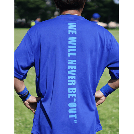 【予約販売】AP アウトになるな!! Tシャツ ブルー
