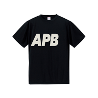 【予約販売】APB ビッグロゴTシャツ　ブラック×アイボリー