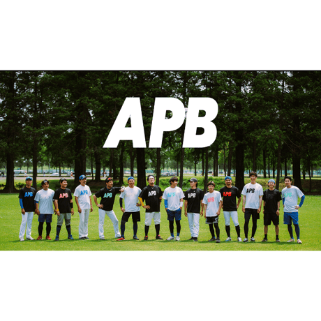 【予約販売】APB ビッグロゴTシャツ　ブラック×ブラック