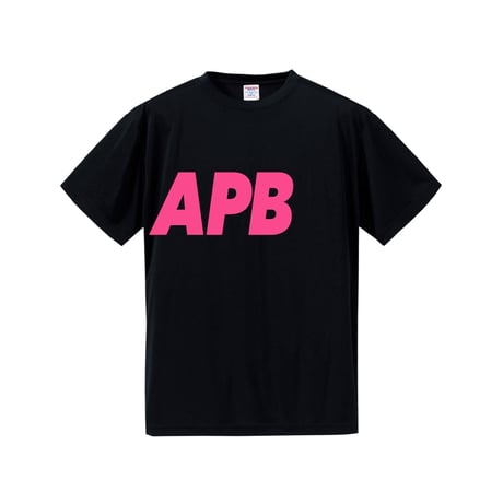 【予約販売】Jrサイズ APB ビッグロゴTシャツ　ブラック×ピンク