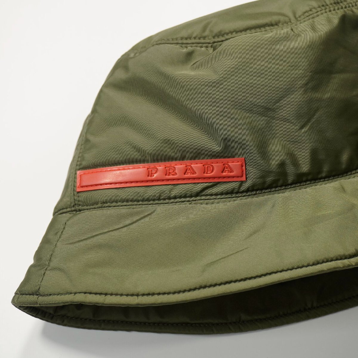 prada sport ハット Prada Sport Neon Green Nylon Bucket Hat — CONSUMED