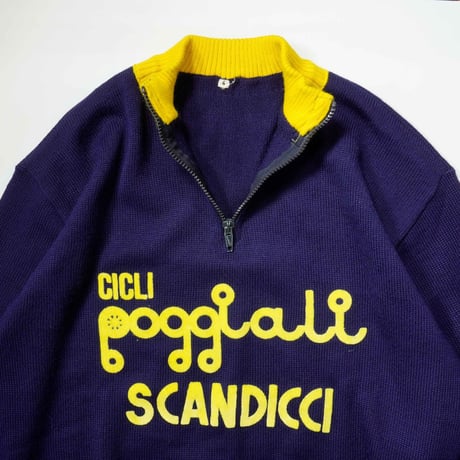 80s- Euro Half zip Cycling Knit