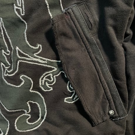 【ASIS】Y2K Embroidery Zip up Sweat Shirt