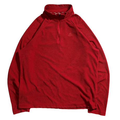 00s "NIKE ACG" Half zip thermal Cutsew