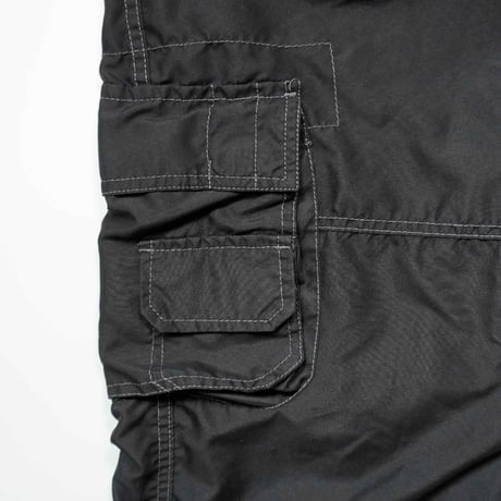 90s-00s White stitch design nylon Cargo pants
