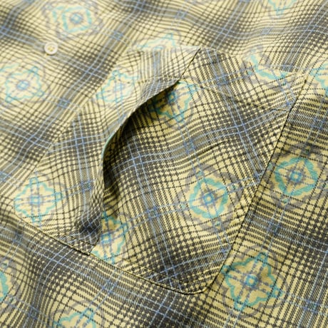90s Euro Ombre check L/S shirt