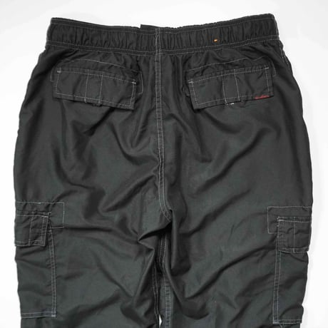 90s-00s White stitch design nylon Cargo pants