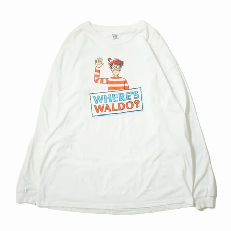 "WHERE'S WALDO?" Printed long sleeve T-shirt