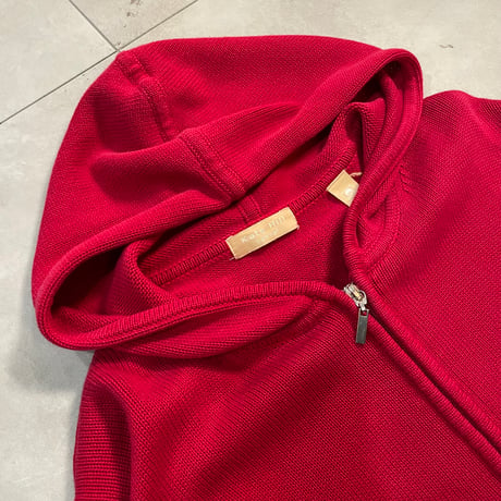 00s Cotton Knit Zip up Hoodie