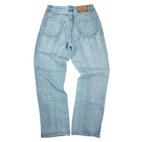00s- Snake design Straight Denim Pants