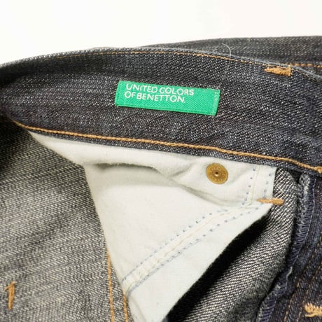 "BENETTON" Wide Straight Denim Pants