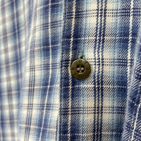 00s Ombre Check Open Collar S/S Shirt